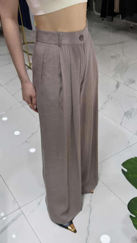 Haki Bol Paça Pantalon