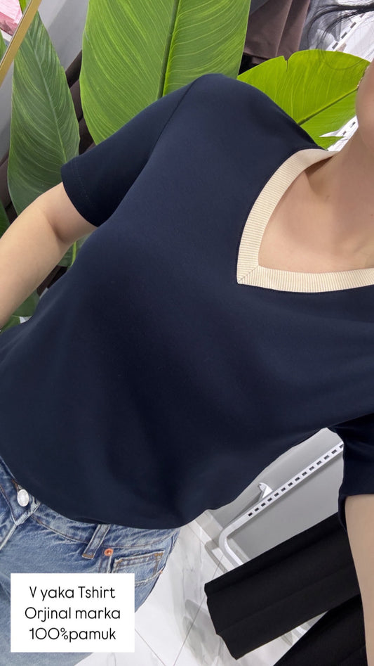 V Yaka Tshirt