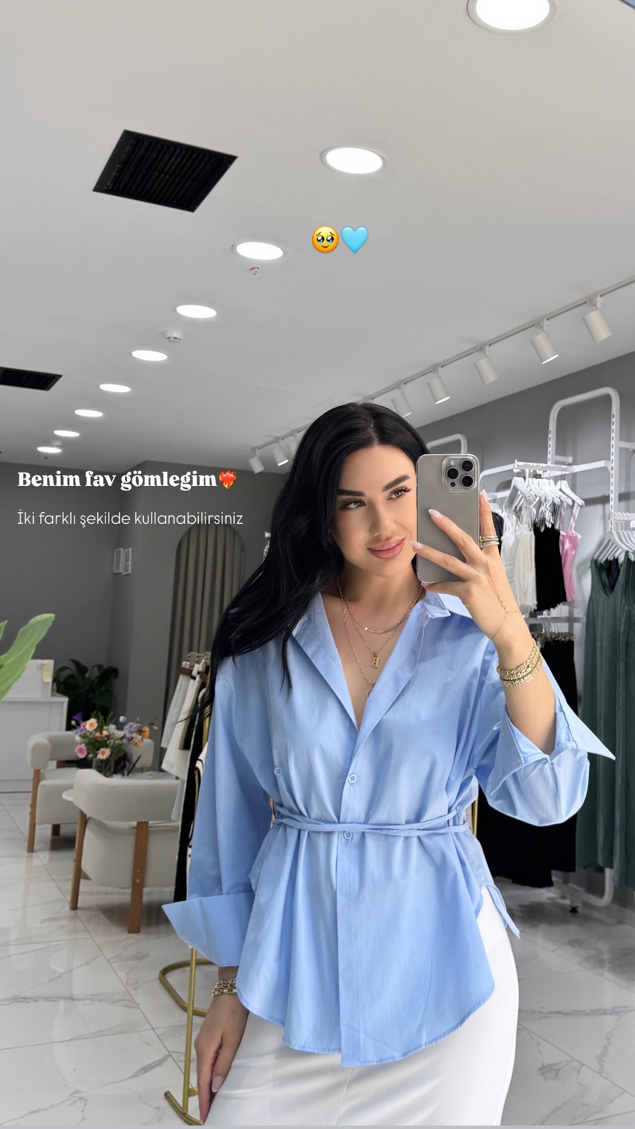 ÇİF DÜĞMELİ GÖMLEK