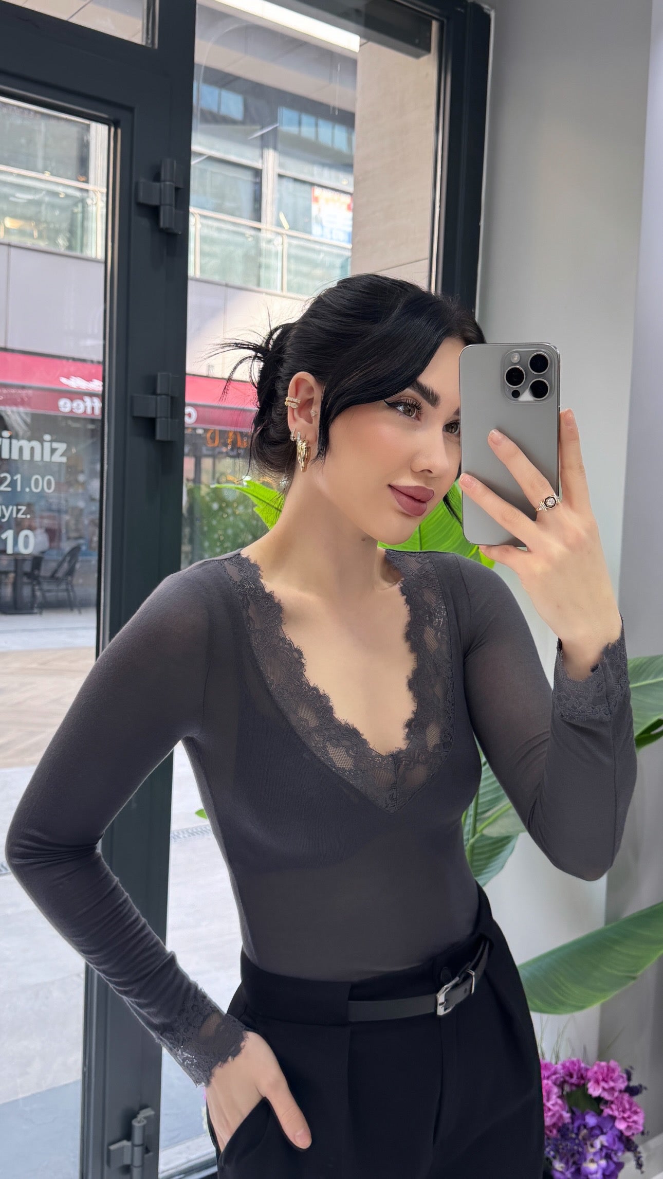 KAŞMİR DANTELLİ BLUZ