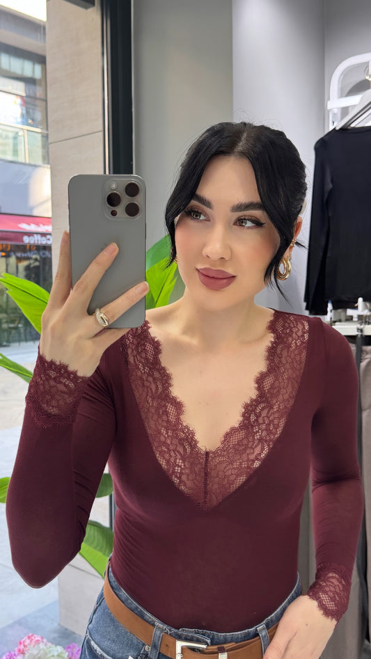 KAŞMİR DANTELLİ BLUZ