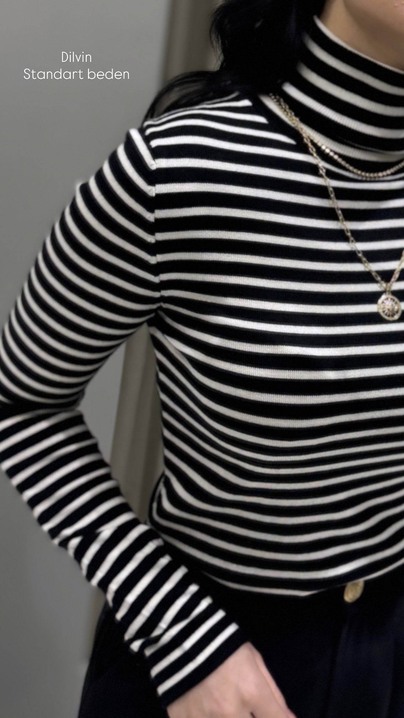 DİLVİN ÇİZGİLİ KAZAK