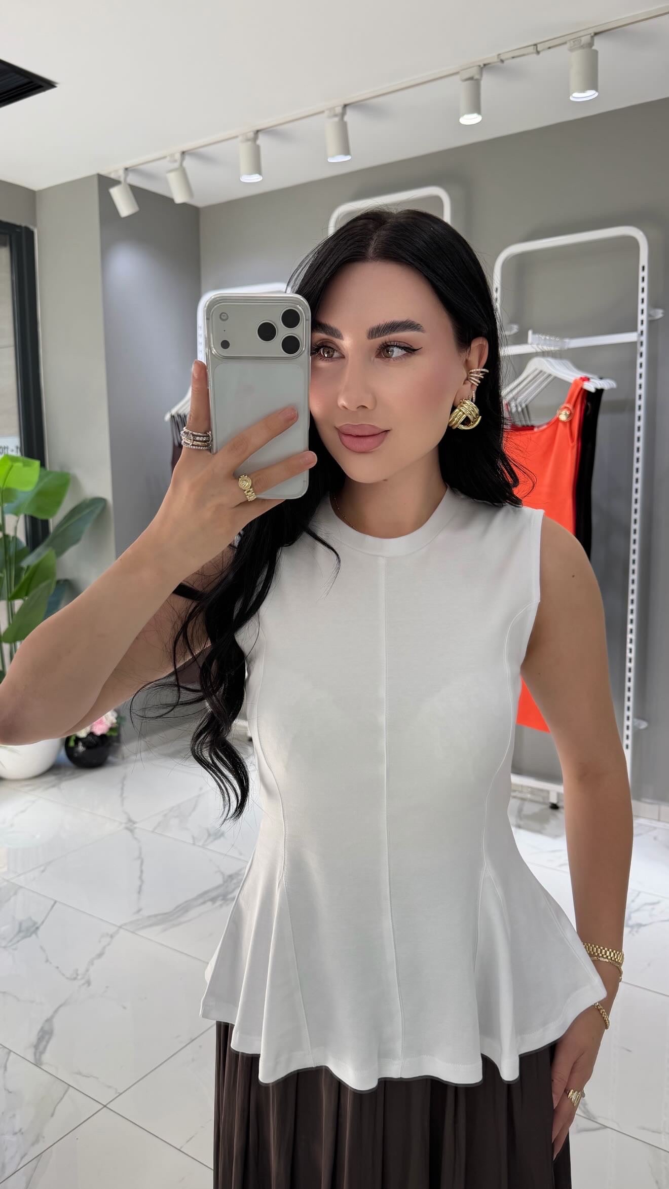 PEPLUM BLUZ