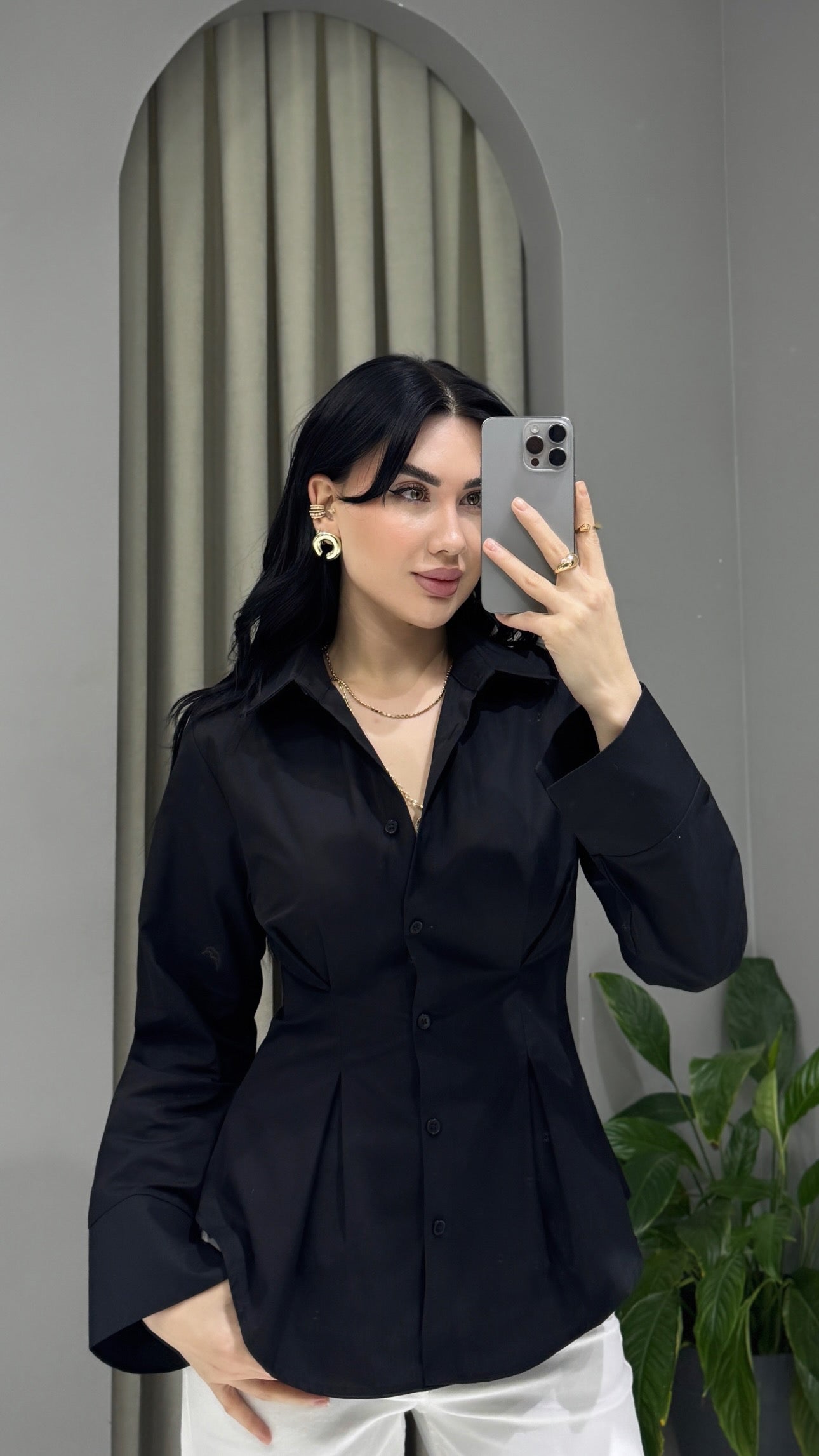 BELDEN OTURAN GÖMLEK