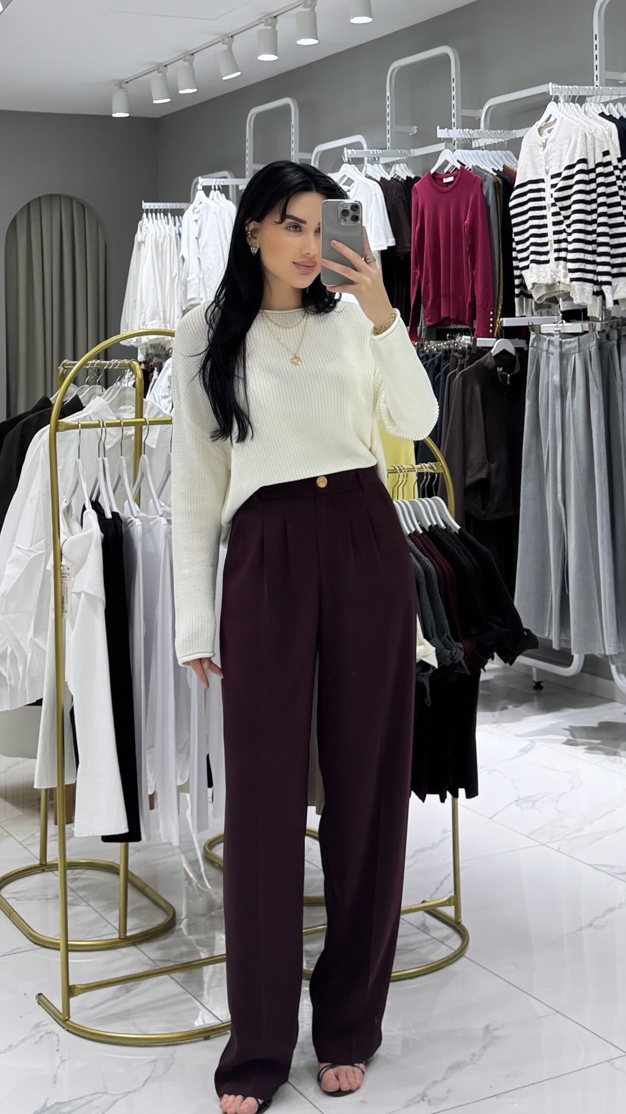 GOLD DÜĞMELİ PANTALON