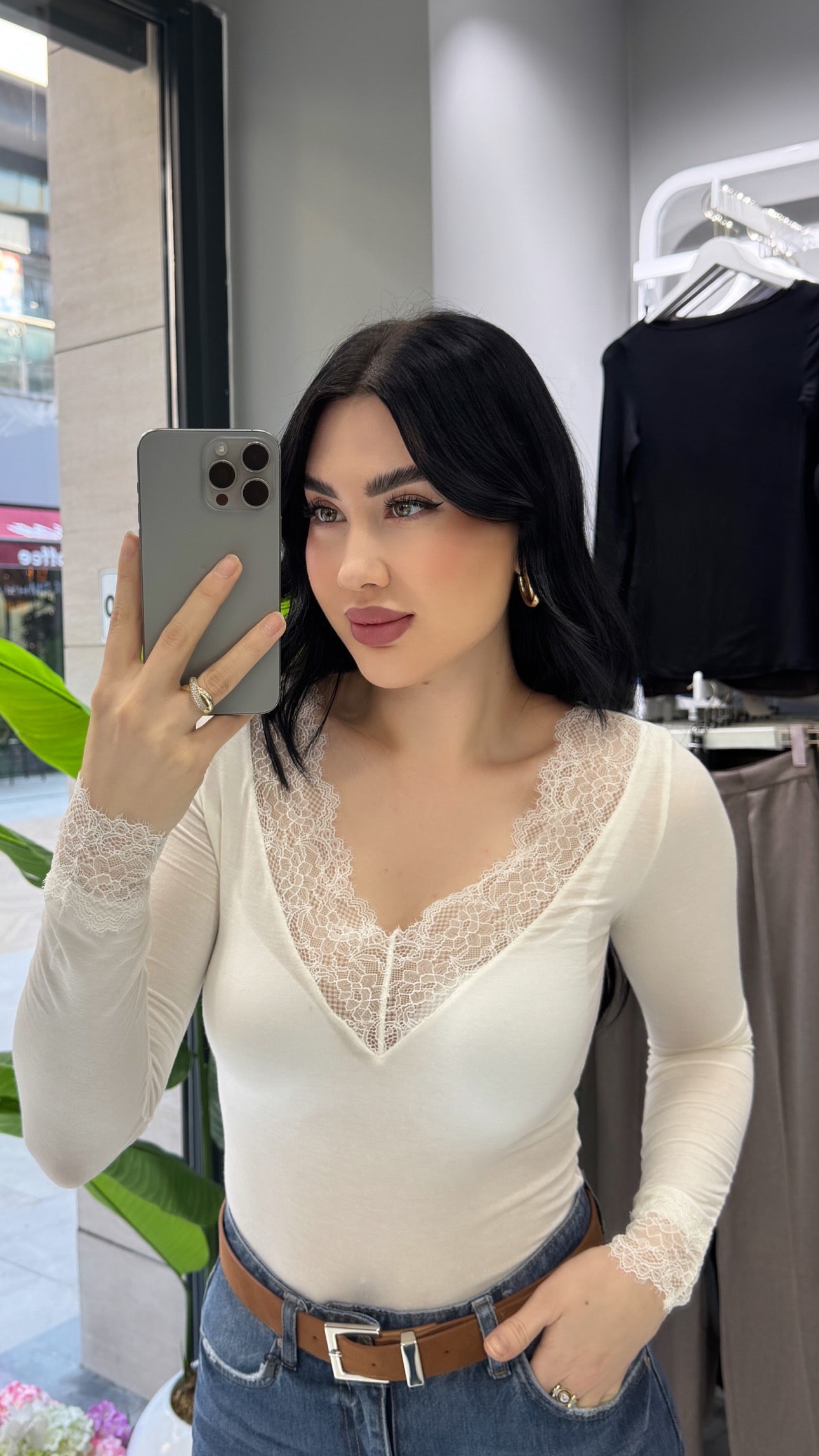 KAŞMİR DANTELLİ BLUZ