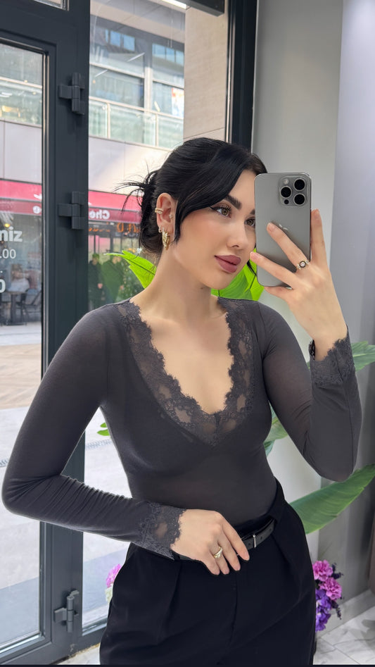 KAŞMİR DANTELLİ BLUZ